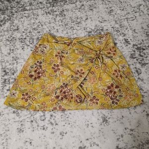 DR2 Yellow Floral Mini Skort